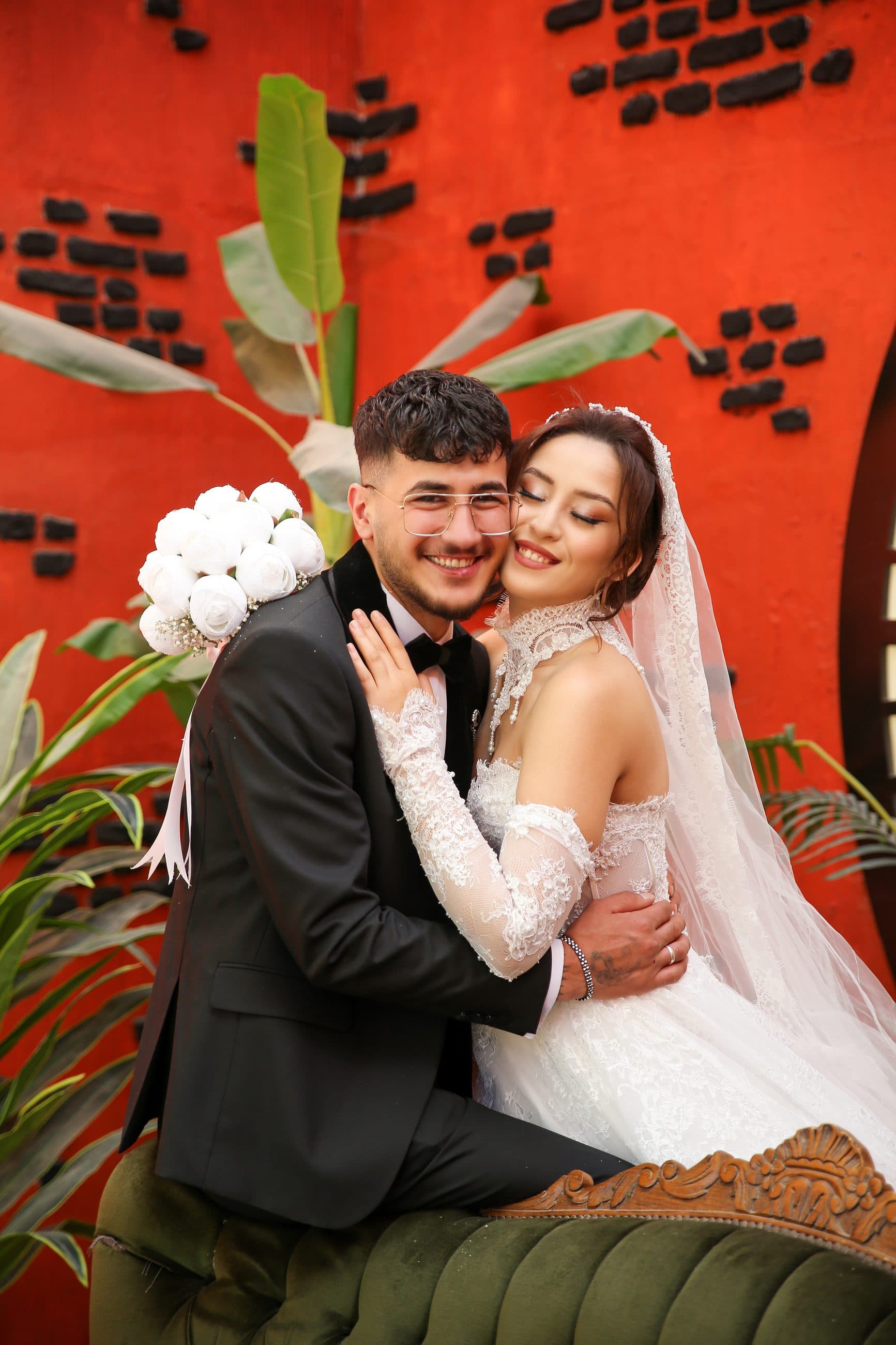 Mutlu çift portresi